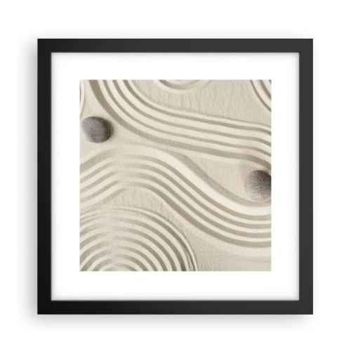 Plakat i sort ramme - Et strejf af varme - 30x30 cm