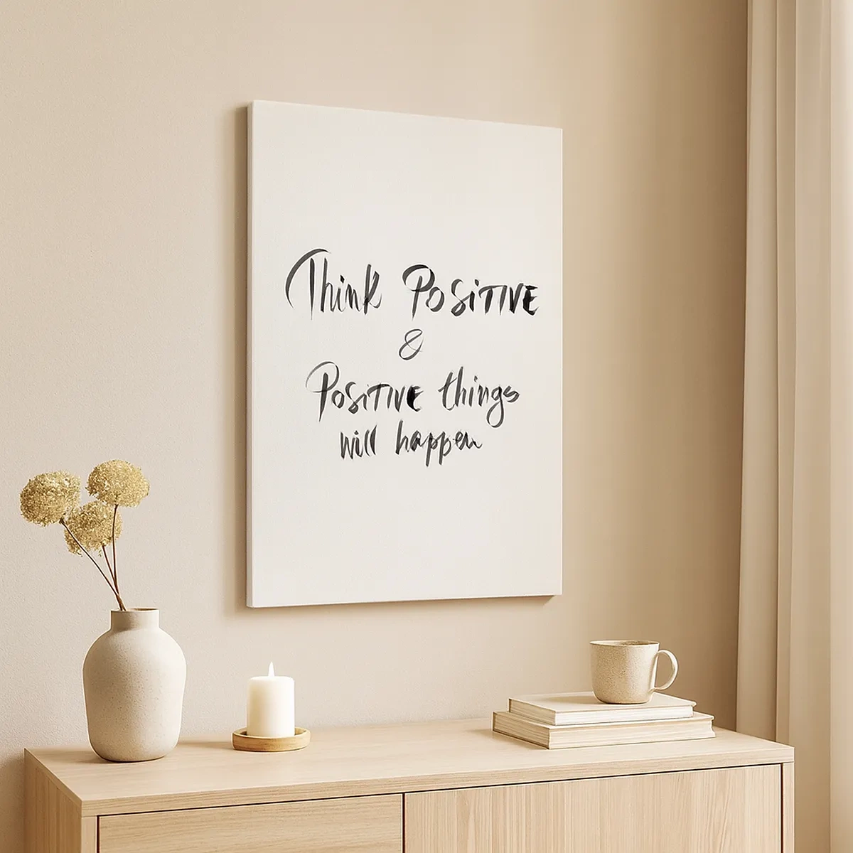 Lærredstryk - Billede på lærred - Hvordan skal man leve? - 50x70 cm