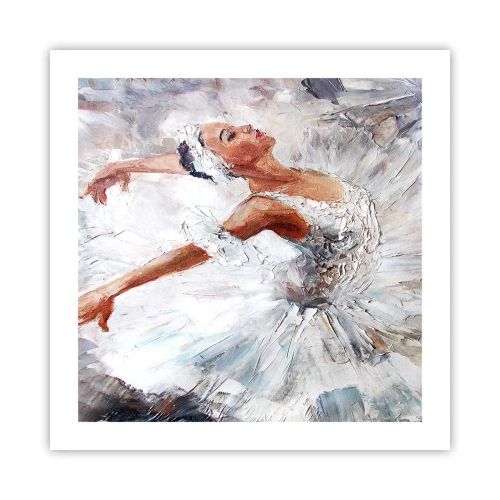 Plakat - Blød og let som tyl - 50x50 cm