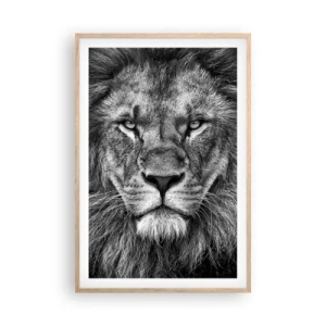 Plakat i ramme af lyst egetræ - I kroningsklædning - 61x91 cm