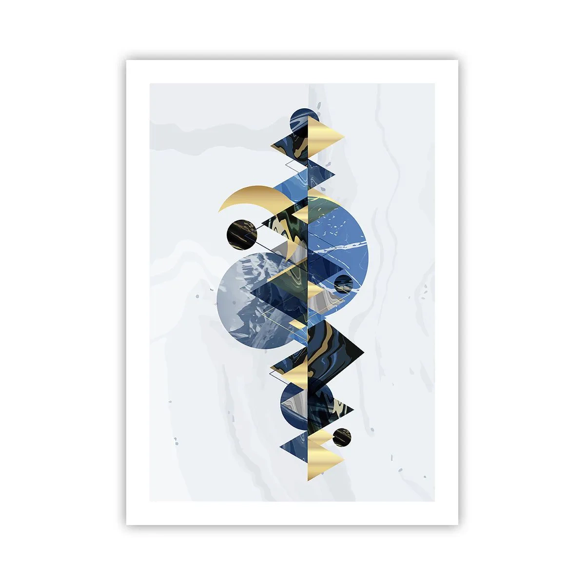 Plakat - Geometrisk landskab - 50x70 cm