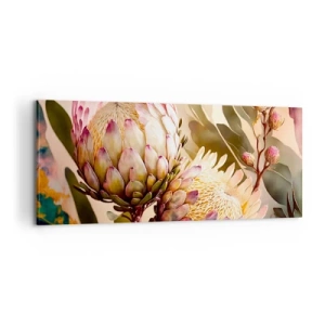 Lærredstryk - Billede på lærred - Ømt omfavnet - 100x40 cm