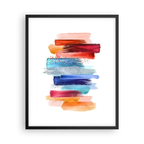 Plakat i sort ramme - Op og ned - 40x50 cm