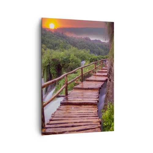 Lærredstryk - Billede på lærred - En utrolig skønhed - 70x100 cm