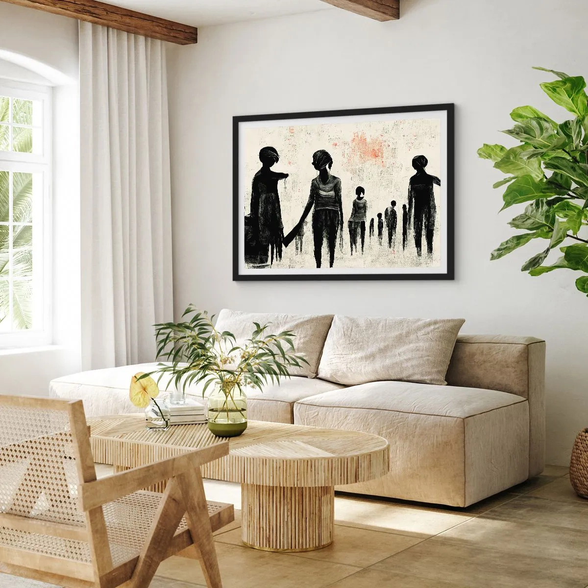 Plakat i sort ramme - Mod ensomhed - 50x40 cm