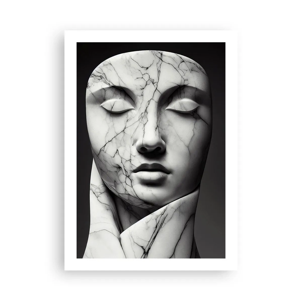 Plakat - Former af marmor - 50x70 cm