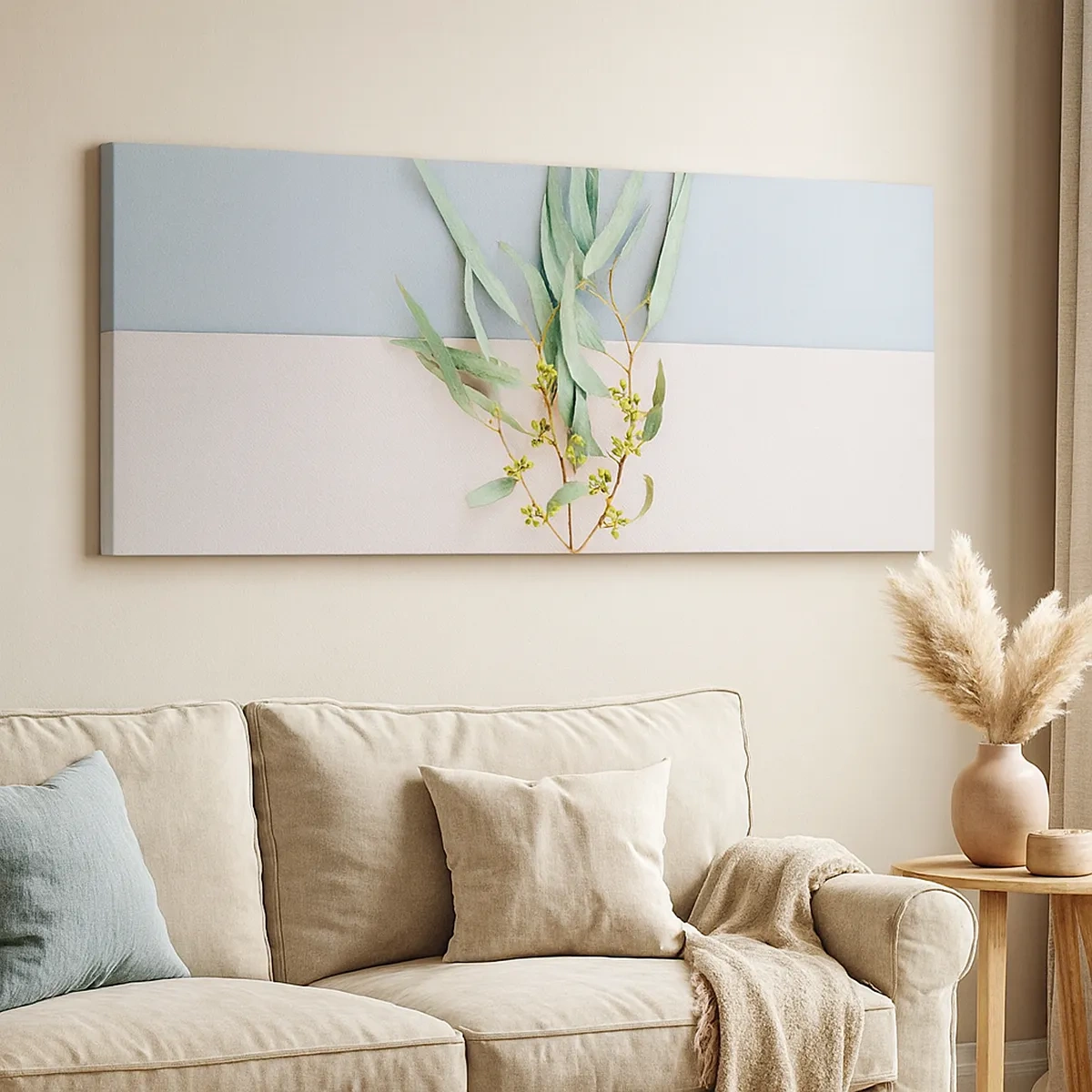 Lærredstryk - Billede på lærred - Pastelfarvernes subtilitet - 30x30 cm