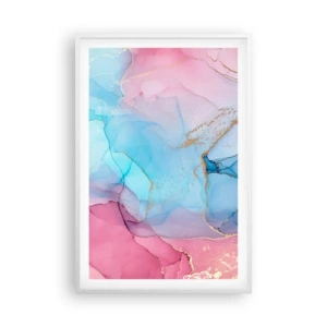 Plakat i hvid ramme - Møde og gennemtrængning - 61x91 cm