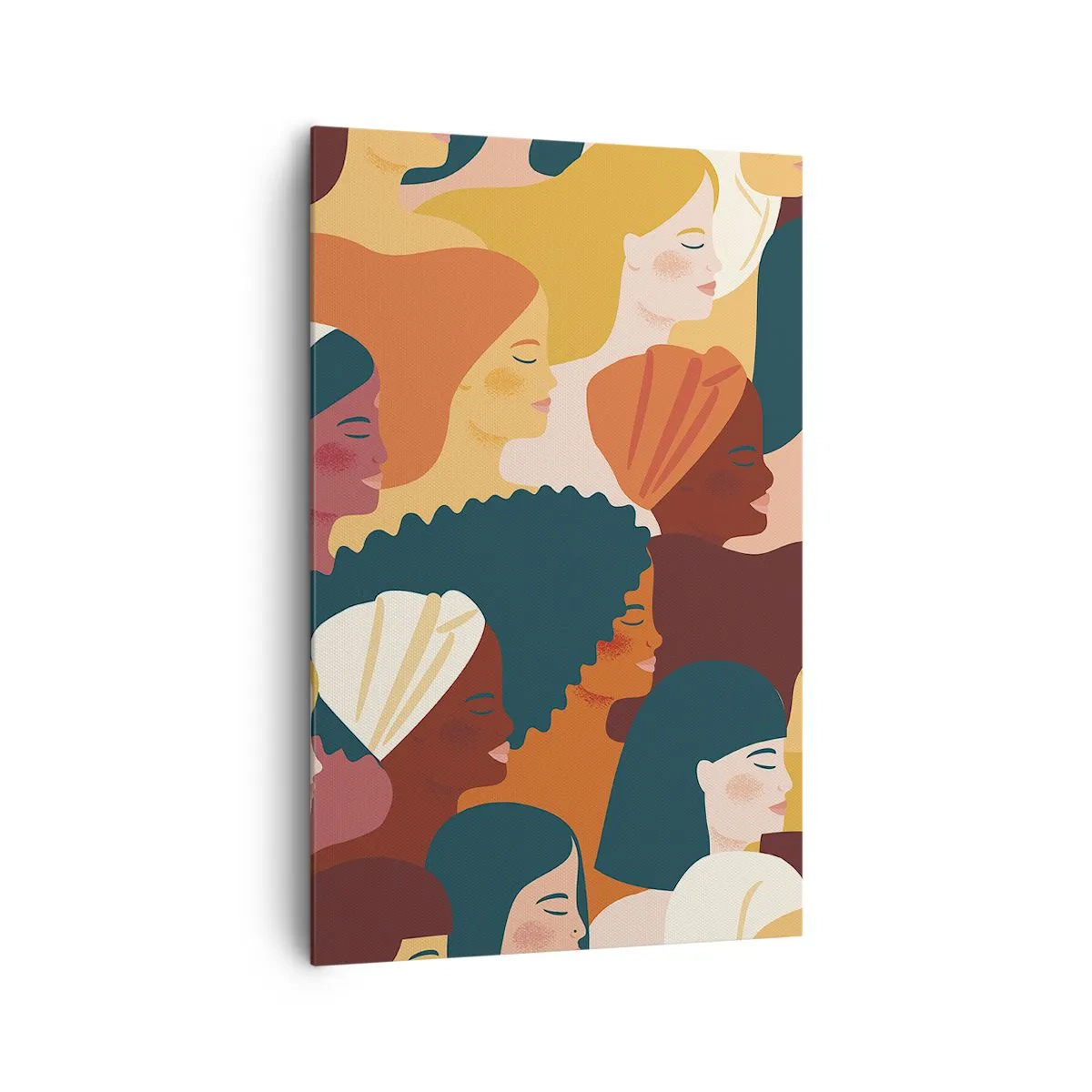 Lærredstryk - Billede på lærred - Kun kvindelighed - 80x120 cm