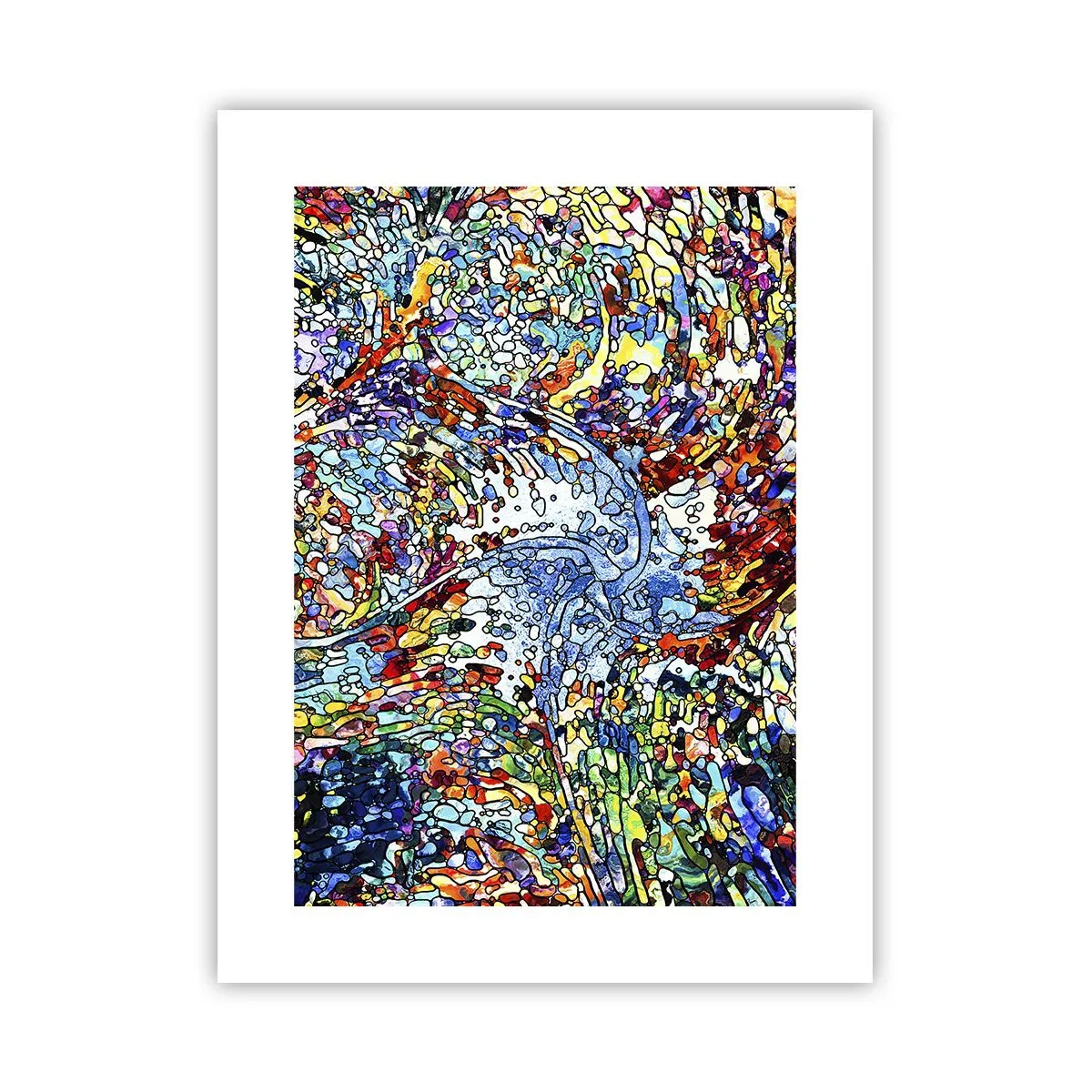 Plakat - Dråbe af farvet glas - 30x40 cm