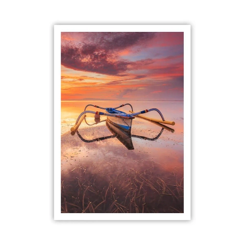 Plakat - Roen ved en tropisk aften - 70x100 cm