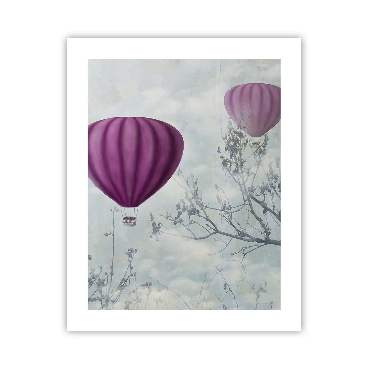 Plakat - Som skibe på himlen - 40x50 cm