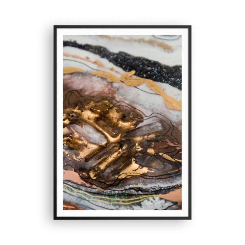 Plakat i sort ramme - Jord element - 70x100 cm