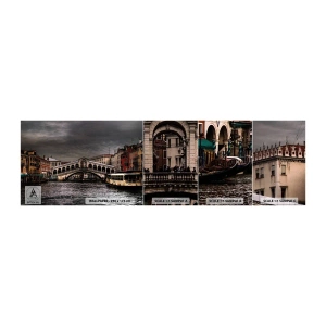 Fototapet Prøve Standard Eco - Løftet om en venetiansk aften - By, Venedig, Bro - 100x30 cm