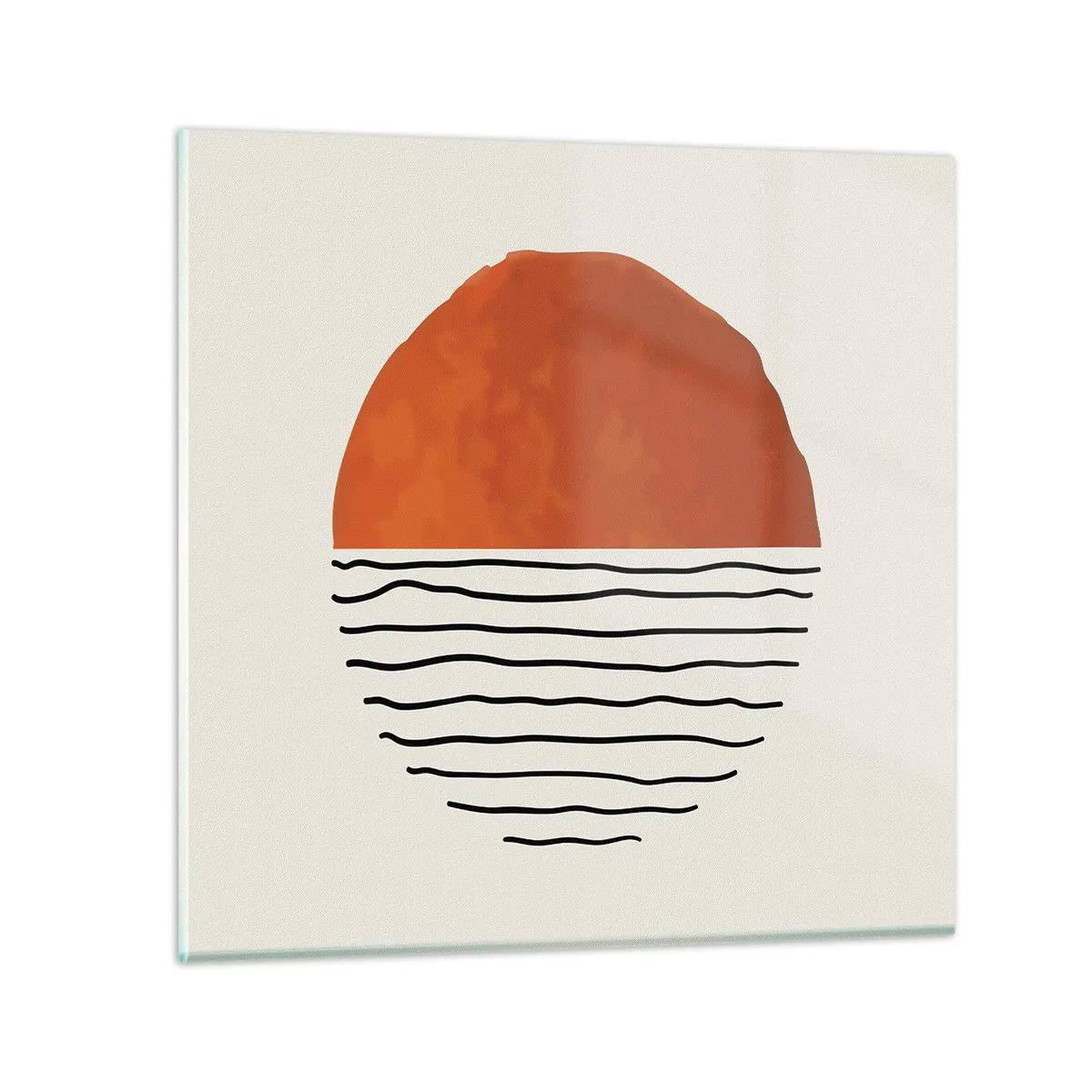 Billede på glas - I en japansk atmosfære - 30x30 cm