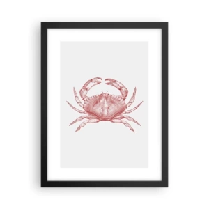Plakat i sort ramme - Krabbe over krabber - 30x40 cm