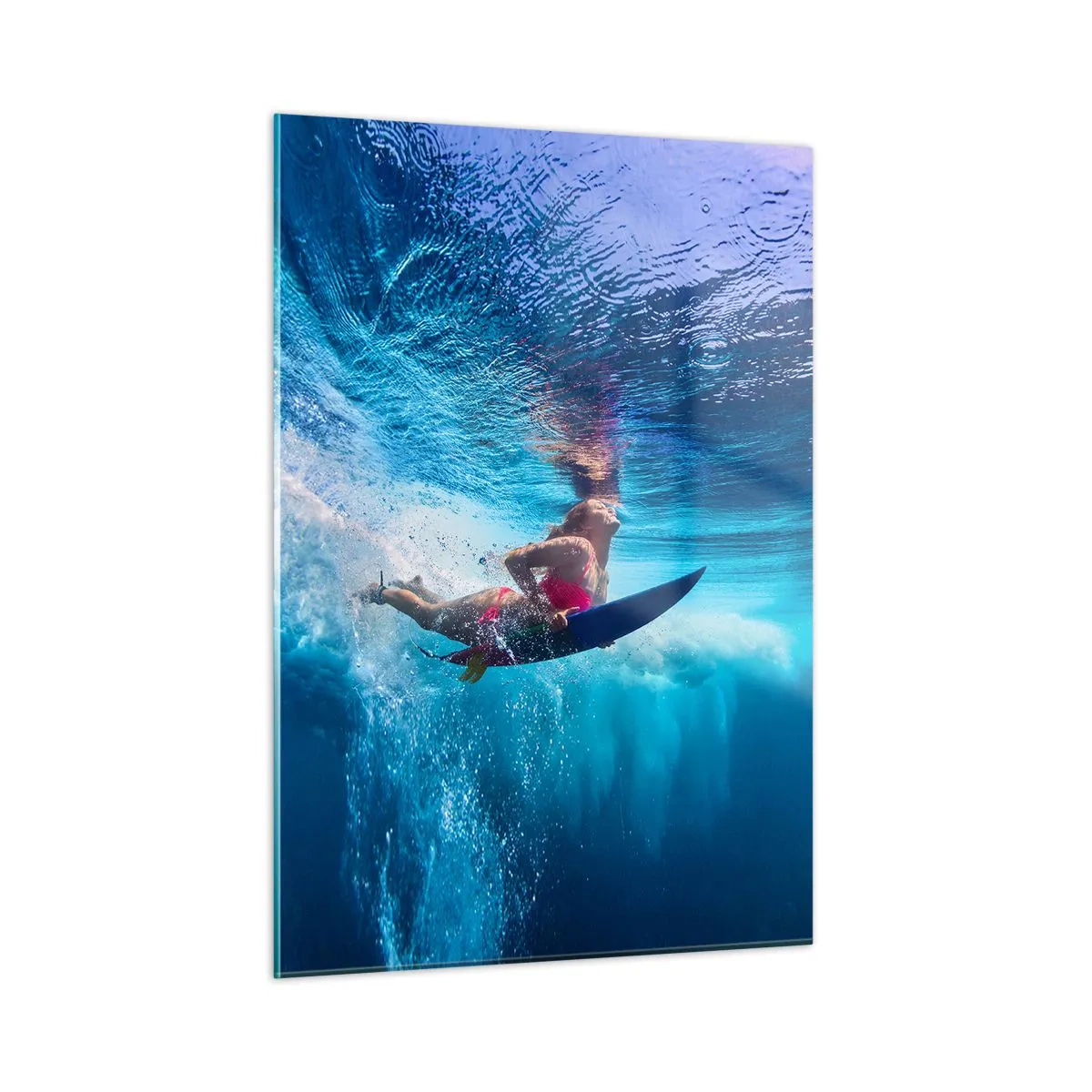 Billede på glas - Dybden af glæde - 50x70 cm