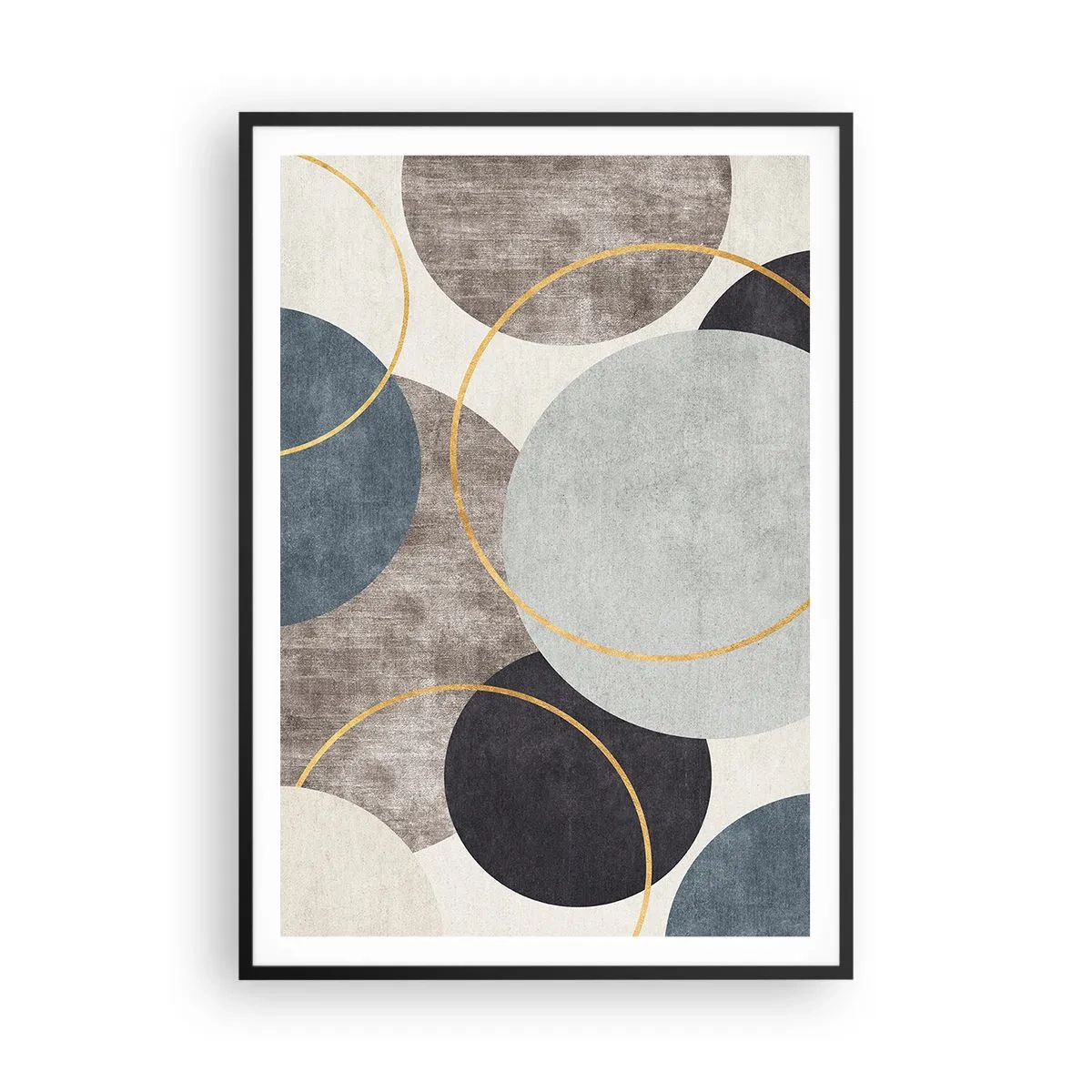 Plakat i sort ramme - Hjul efter hjul - 70x100 cm