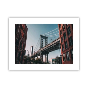 Plakat - Over byens bølger - 40x30 cm