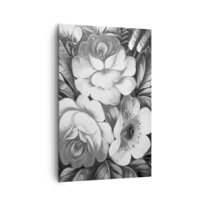 Lærredstryk - Billede på lærred - Smuk selv i grå farve - 80x120 cm