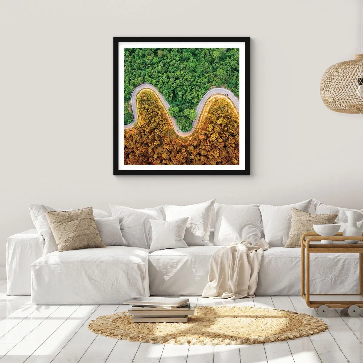 Plakat i sort ramme - Grænser og gennembrud - 30x30 cm