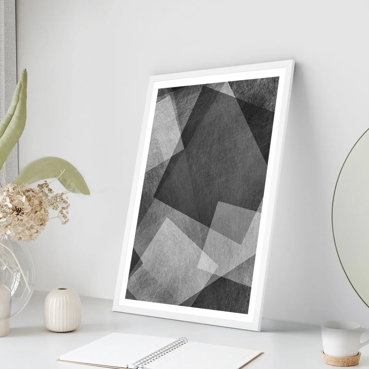 Plakat i hvid ramme - Et evigt symbol på bestandighed og orden - 30x40 cm