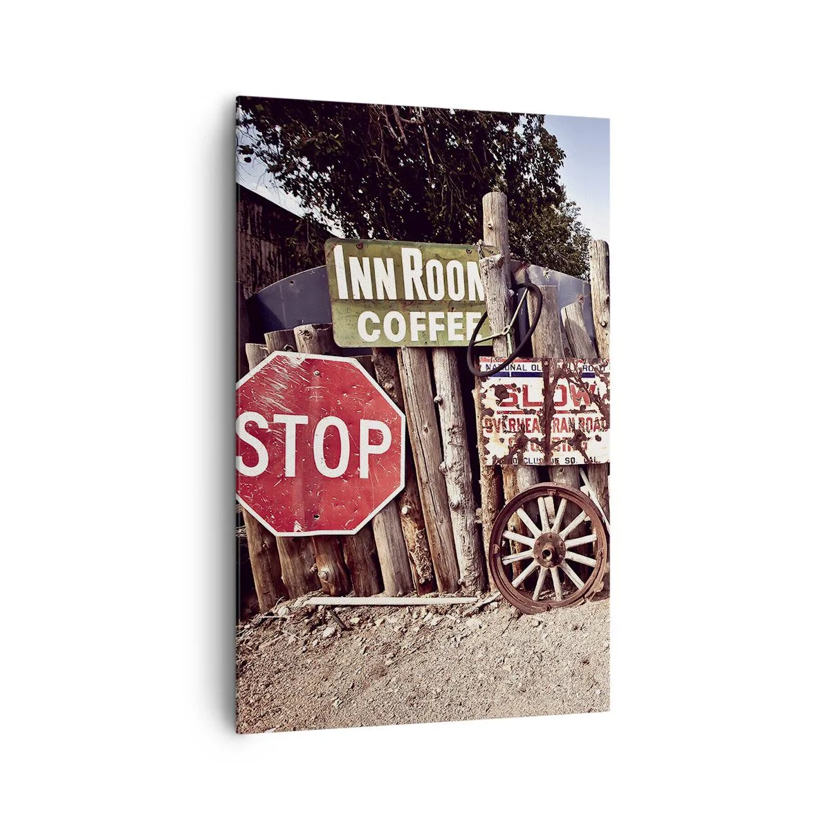 Lærredstryk - Billede på lærred - Og tiden er stoppet - 80x120 cm