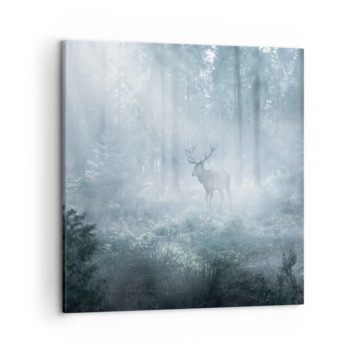 Lærredstryk - Billede på lærred - Morgenvandring rundt på godset - 50x50 cm