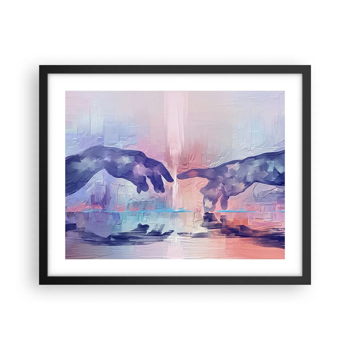 Plakat i sort ramme - Den guddommelige gnist af liv - 50x40 cm