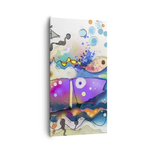 Lærredstryk - Billede på lærred - Ingen ord! - 65x120 cm