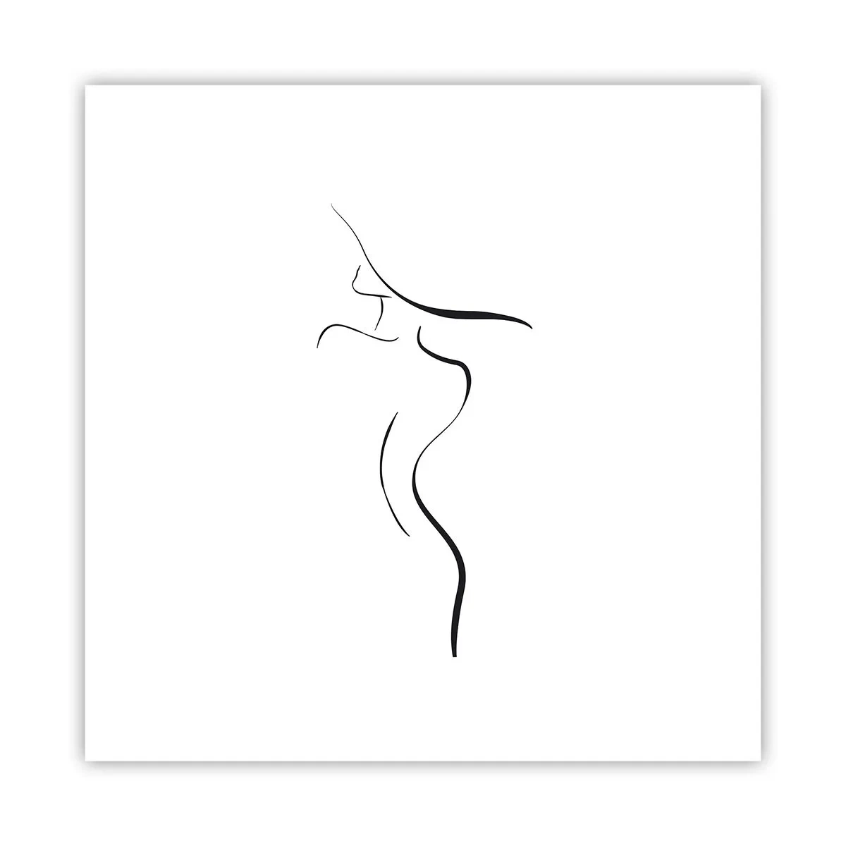 Plakat - Flygtig som en bølge - 30x30 cm