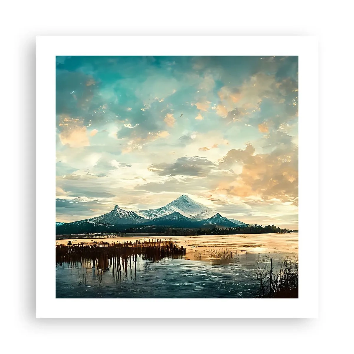 Plakat - Under himlens beskyttelse - 50x50 cm