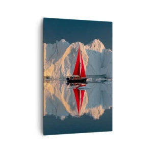 Lærredstryk - Billede på lærred - På kanten af verden - 80x120 cm