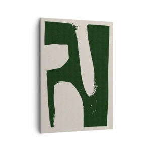 Lærredstryk - Billede på lærred - Bugter af hvidt - 50x70 cm