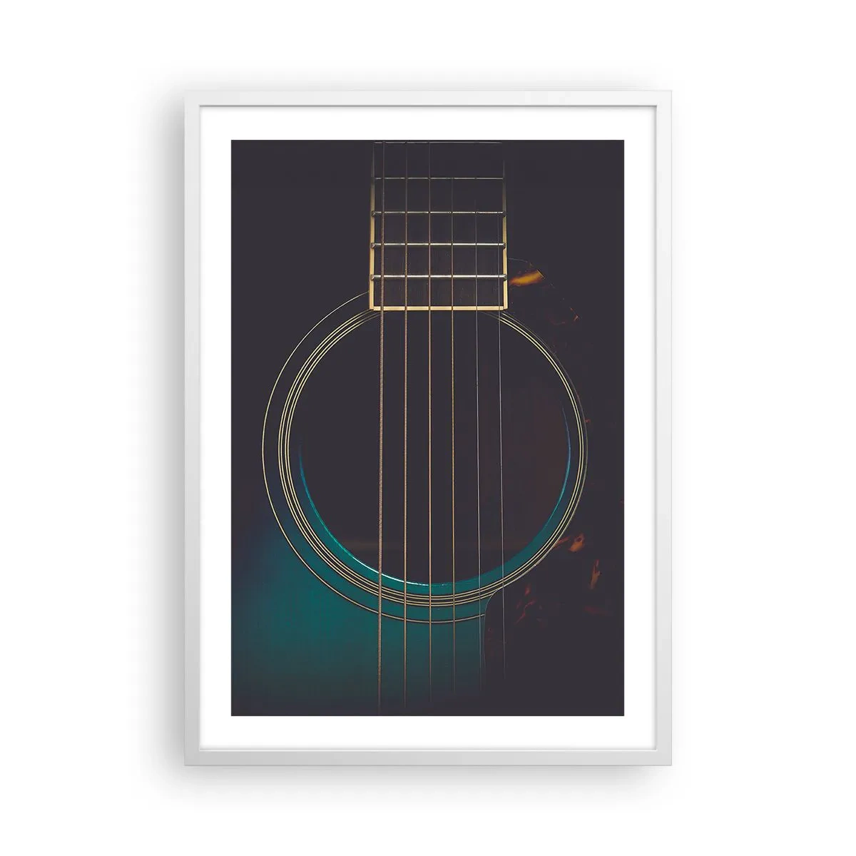 Plakat i hvid ramme - Et øjeblik før det lyder - 50x70 cm