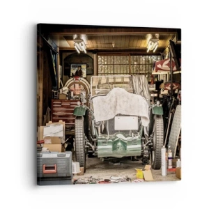 Lærredstryk - Billede på lærred - Tilbage til fortiden - 30x30 cm