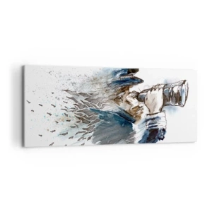 Lærredstryk - Billede på lærred - Ti på Beaufort-skalaen! - 100x40 cm