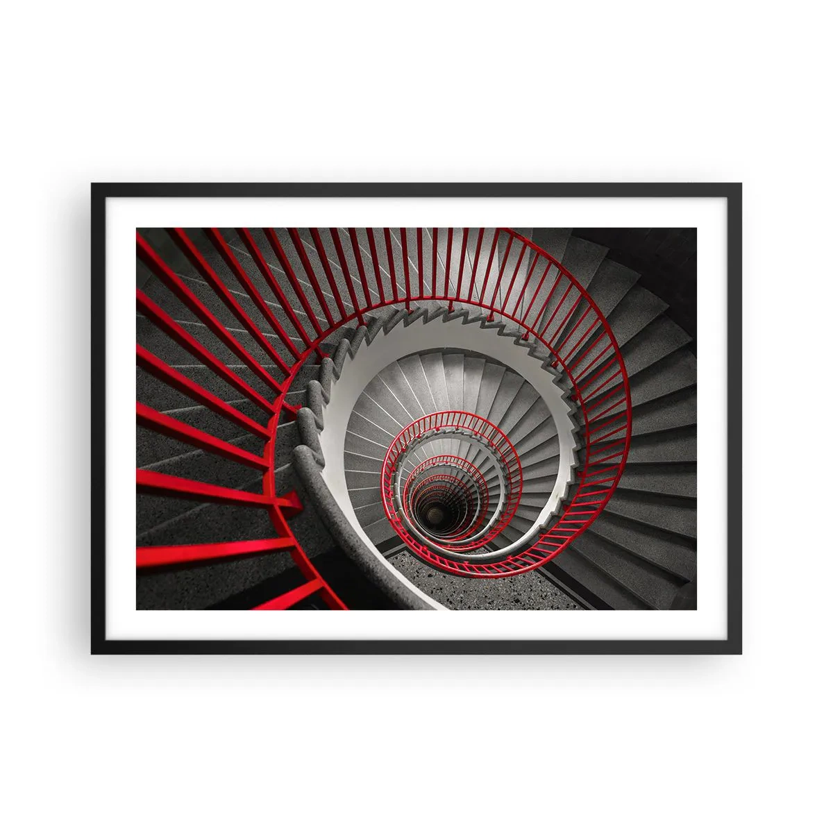 Plakat i sort ramme - Arkitektoniske lege - 70x50 cm