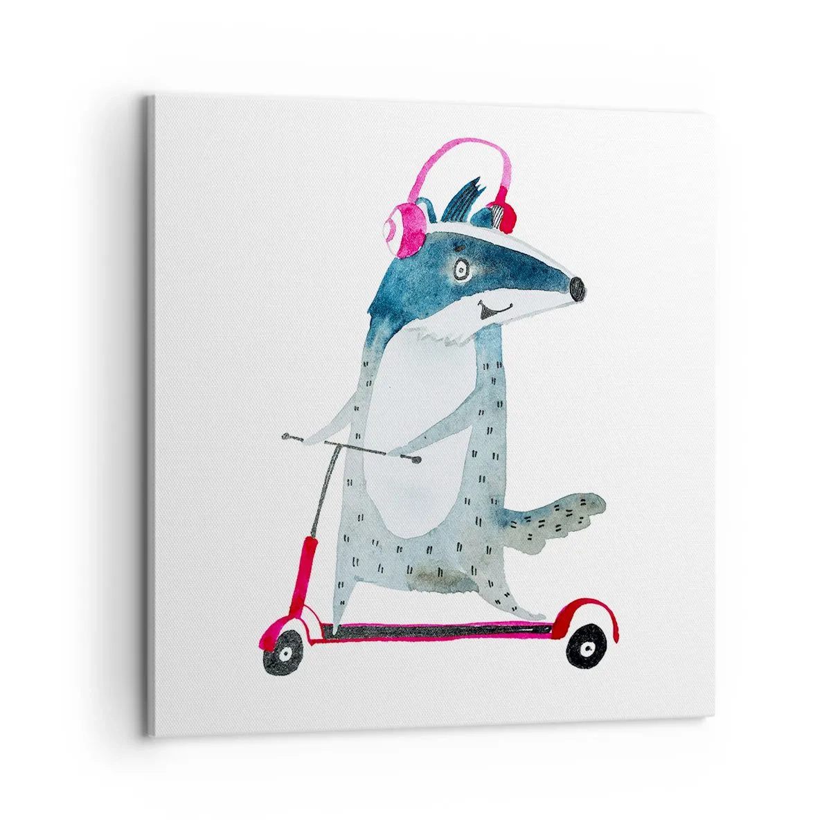 Lærredstryk - Billede på lærred - Grævlingens glæder - 60x60 cm