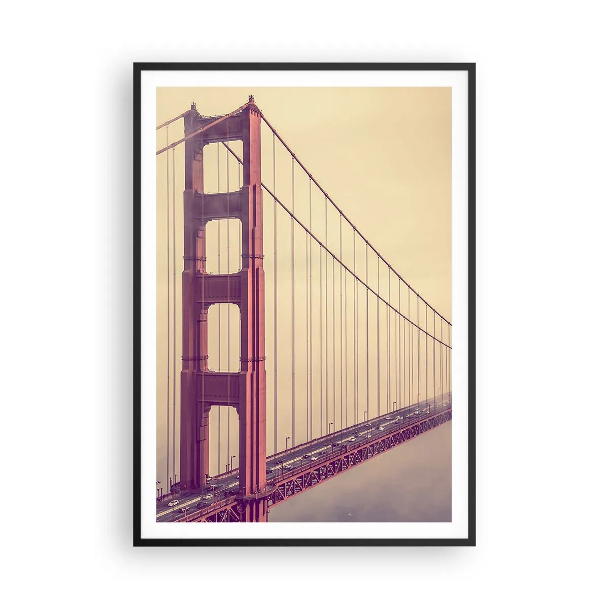 Plakat i sort ramme - Mellem himmel og jord - 70x100 cm