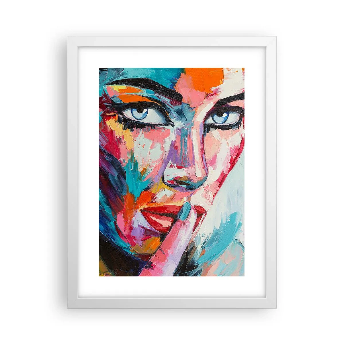 Plakat i hvid ramme - Vores første hemmelighed - 30x40 cm