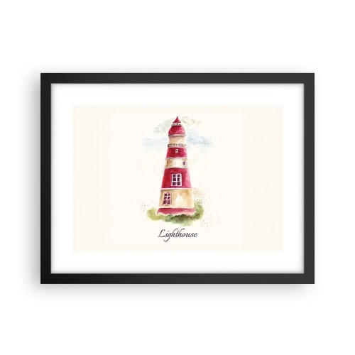 Plakat i sort ramme - Altid vejret omkring - 40x30 cm