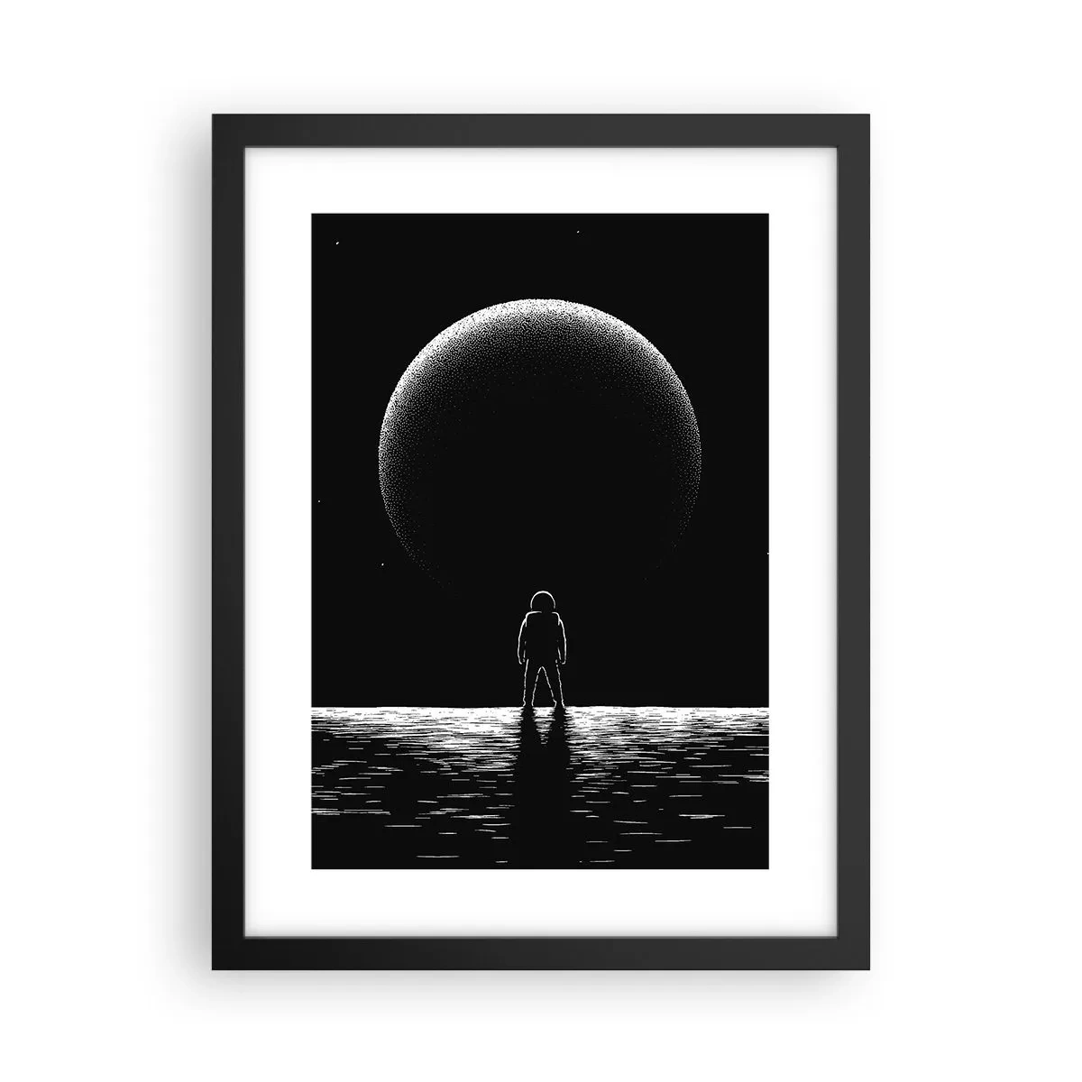 Plakat i sort ramme - Ansigt til ansigt - 30x40 cm