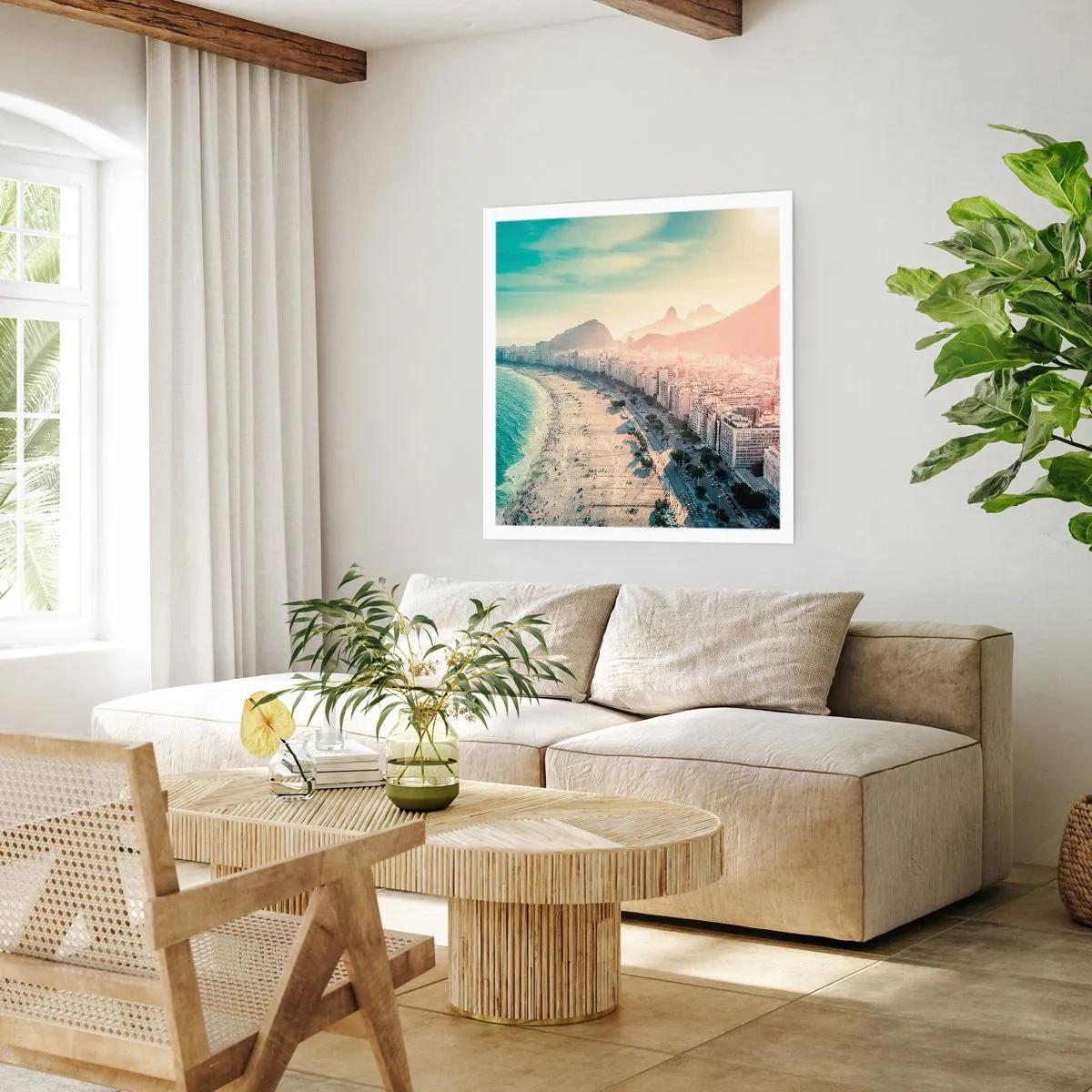 Plakat - Evig ferie i Rio - 40x40 cm