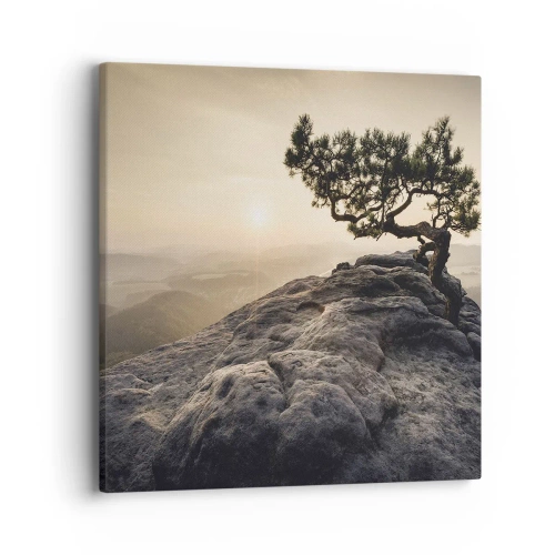 Lærredstryk - Billede på lærred - Livet vinder altid - 40x40 cm