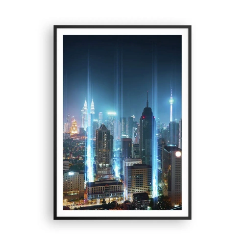 Plakat i sort ramme - Berlin til himlen - 70x100 cm