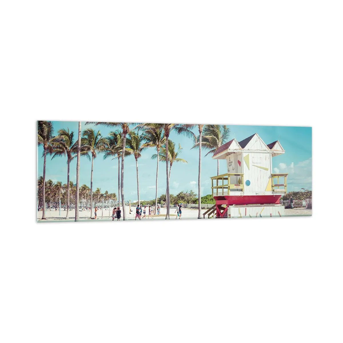 Billede på glas - En smuk dag foran dig - 160x50 cm