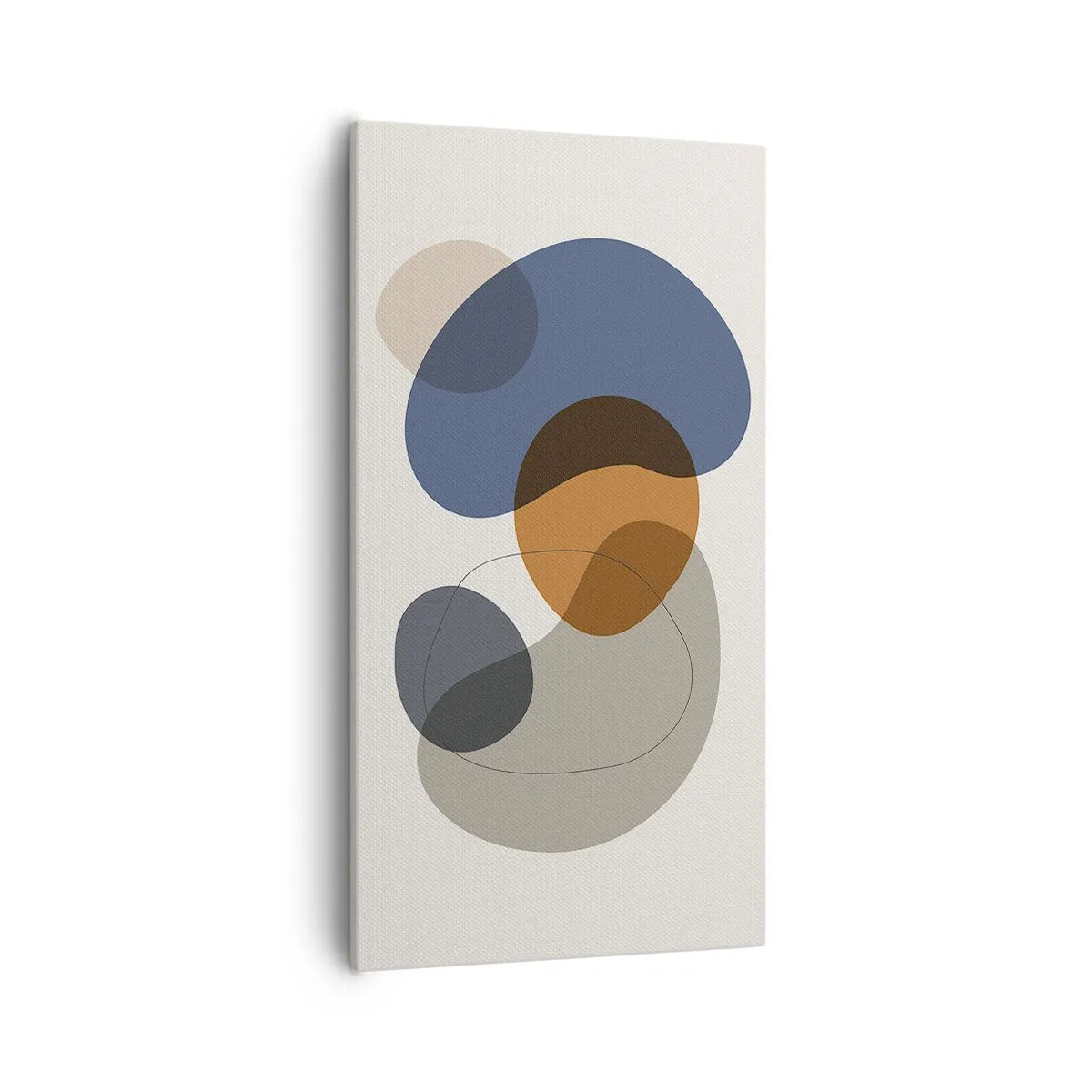 Lærredstryk - Billede på lærred - Dråber af farve - 55x100 cm