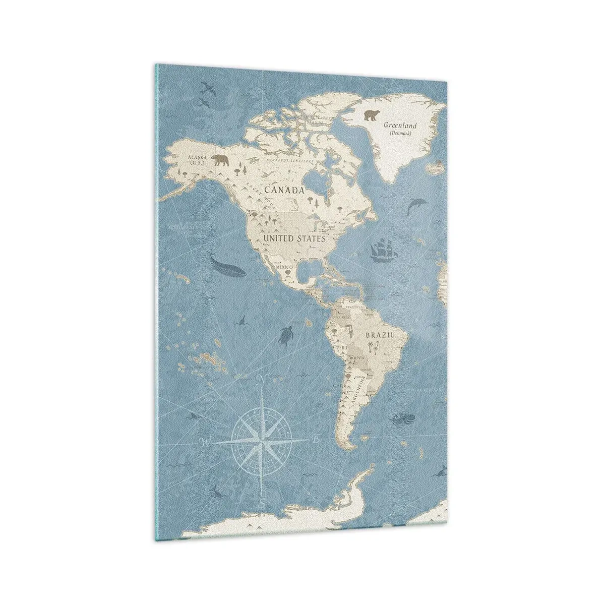 Billede på glas - En verden inden for rækkevidde - 70x100 cm