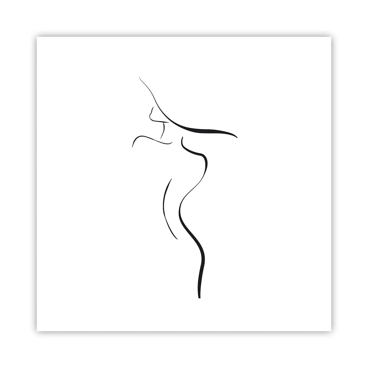 Plakat - Flygtig som en bølge - 50x50 cm